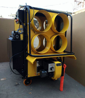 La CINA Camera di combustione bruciante dell'acciaio inossidabile del radiatore dell'olio residuo dello sbocco di giallo 4 fornitore